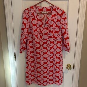 Boden Vibrant or age and Pink dress size 8 L like new